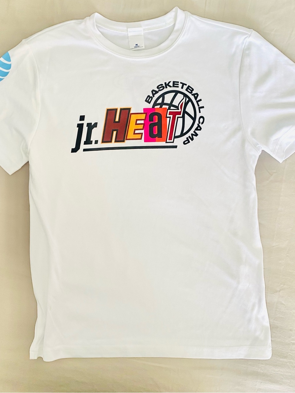 🏀Boys “Miami Heat” Basketball Dri-fit Sports Shirt SZ M (Y)